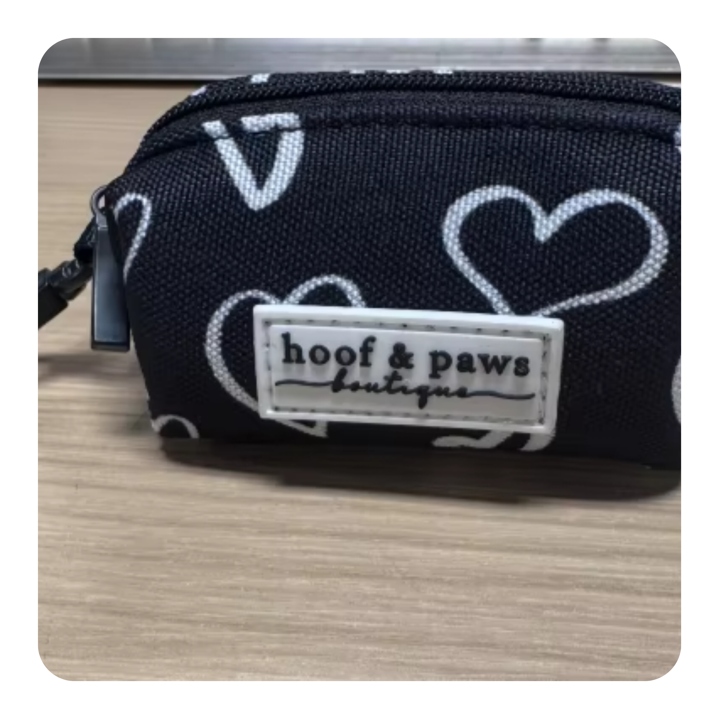 Love heart poop bag